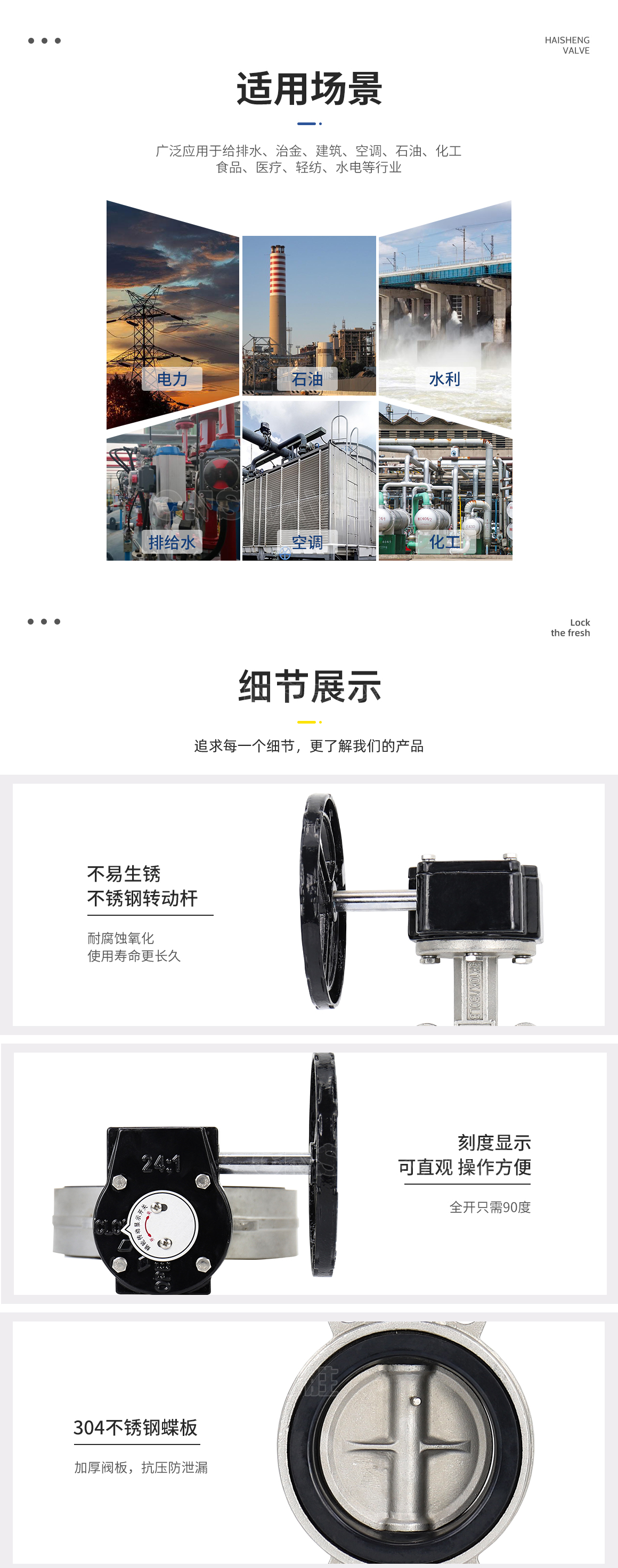 不锈钢涡轮对夹式蝶阀D371X图片