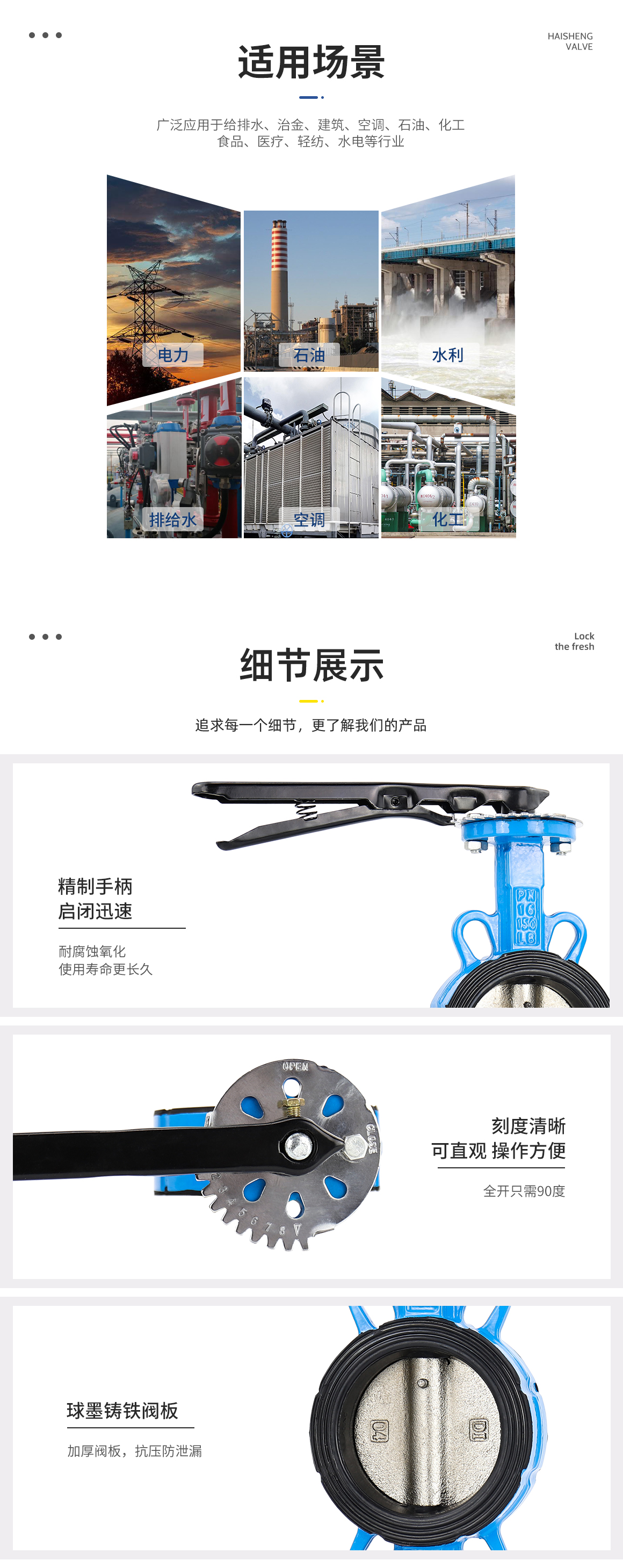 手柄对夹式蝶阀D71X图片