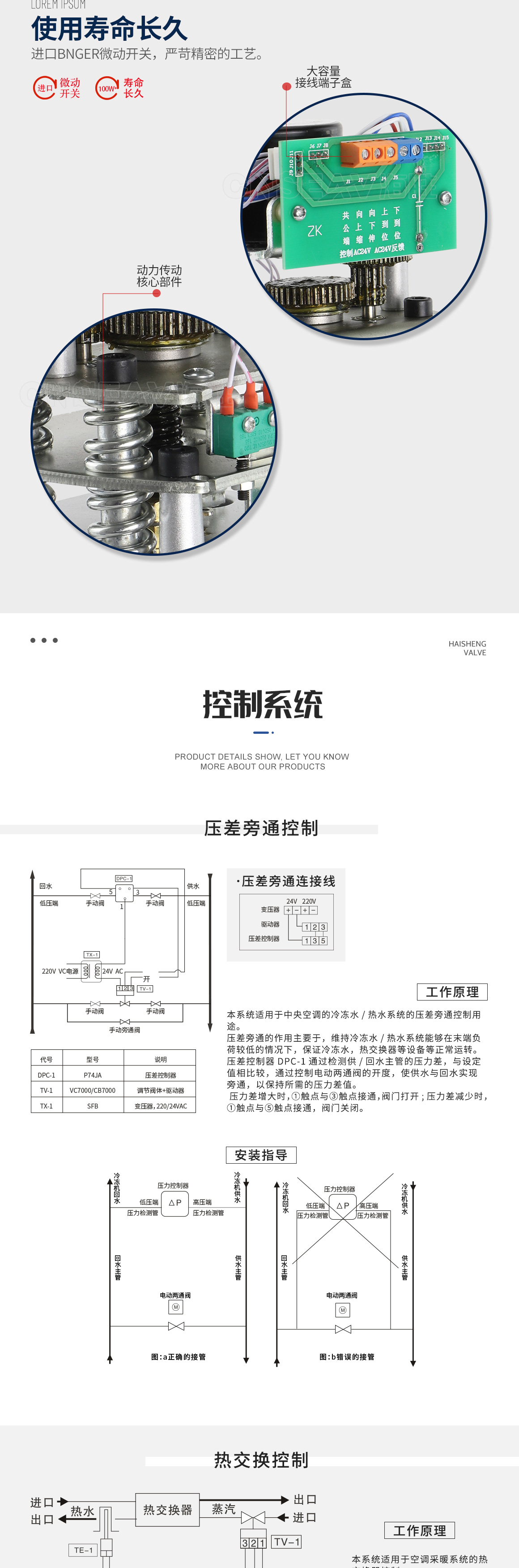 电动两通阀VB7000工作原理