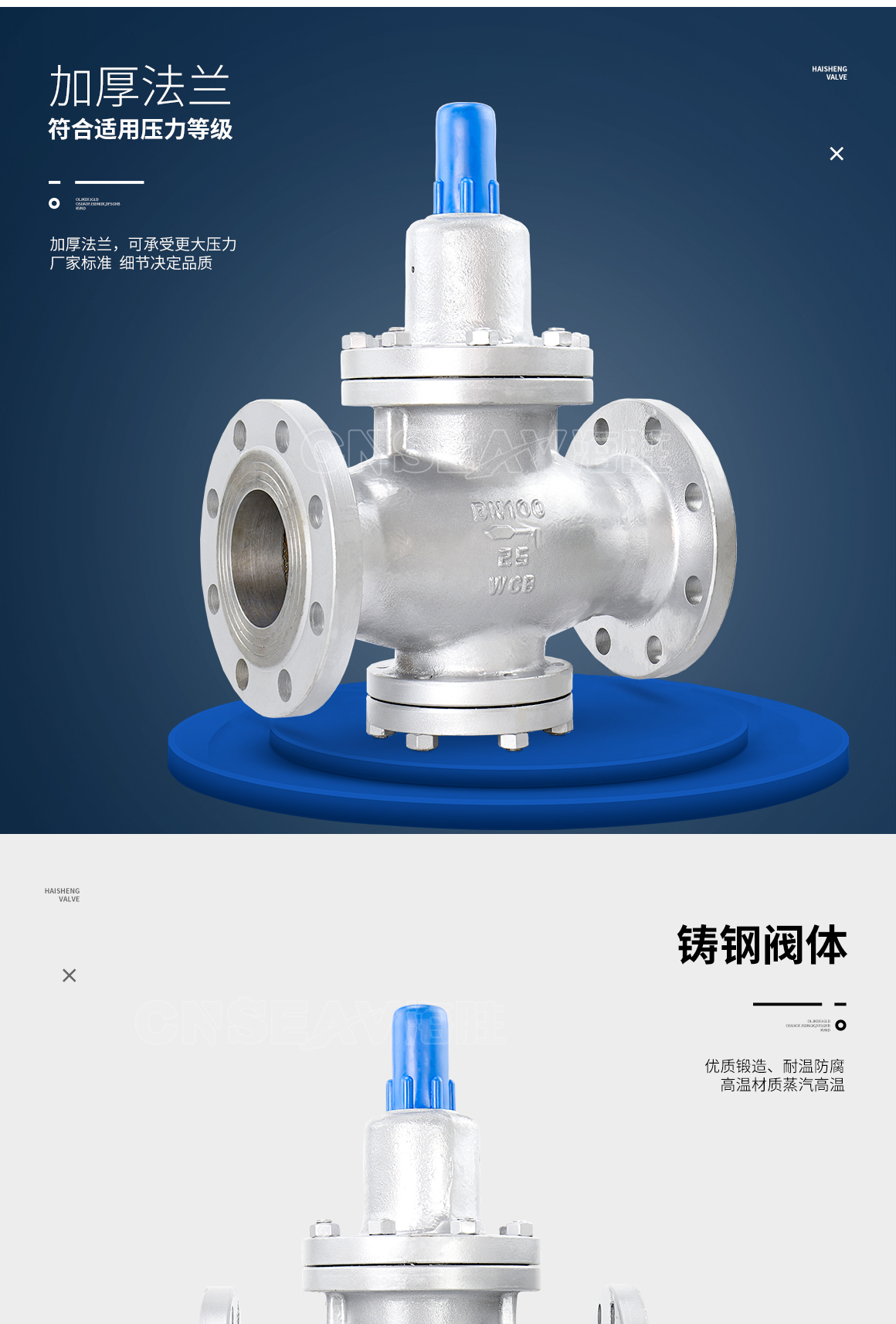 铸钢先导式减压阀Y42X图片