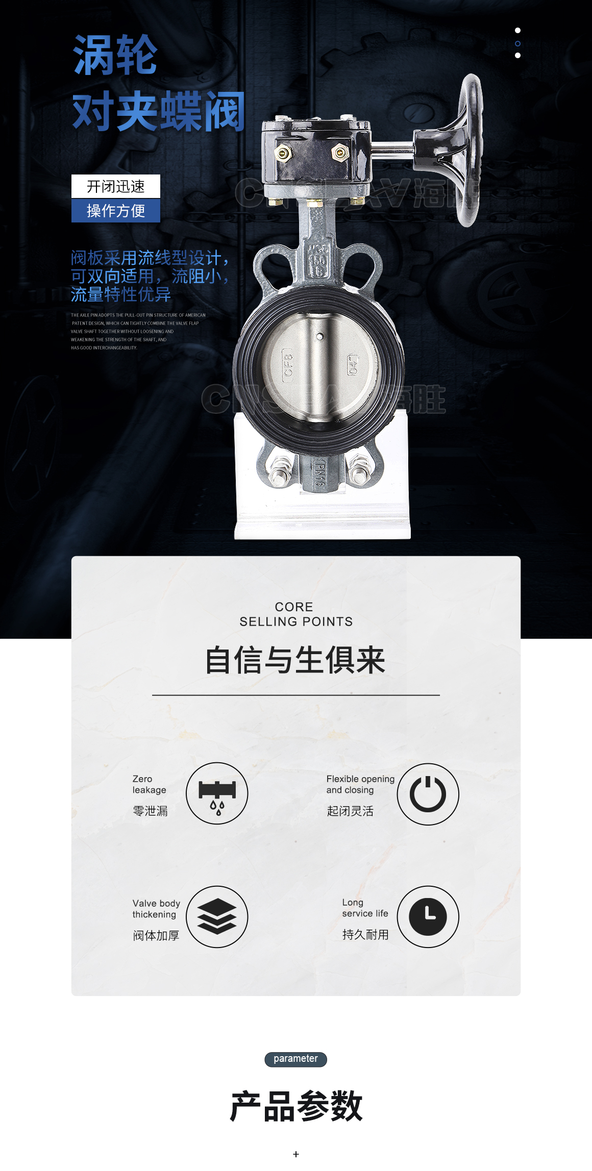 涡轮手动蝶阀D371X图片