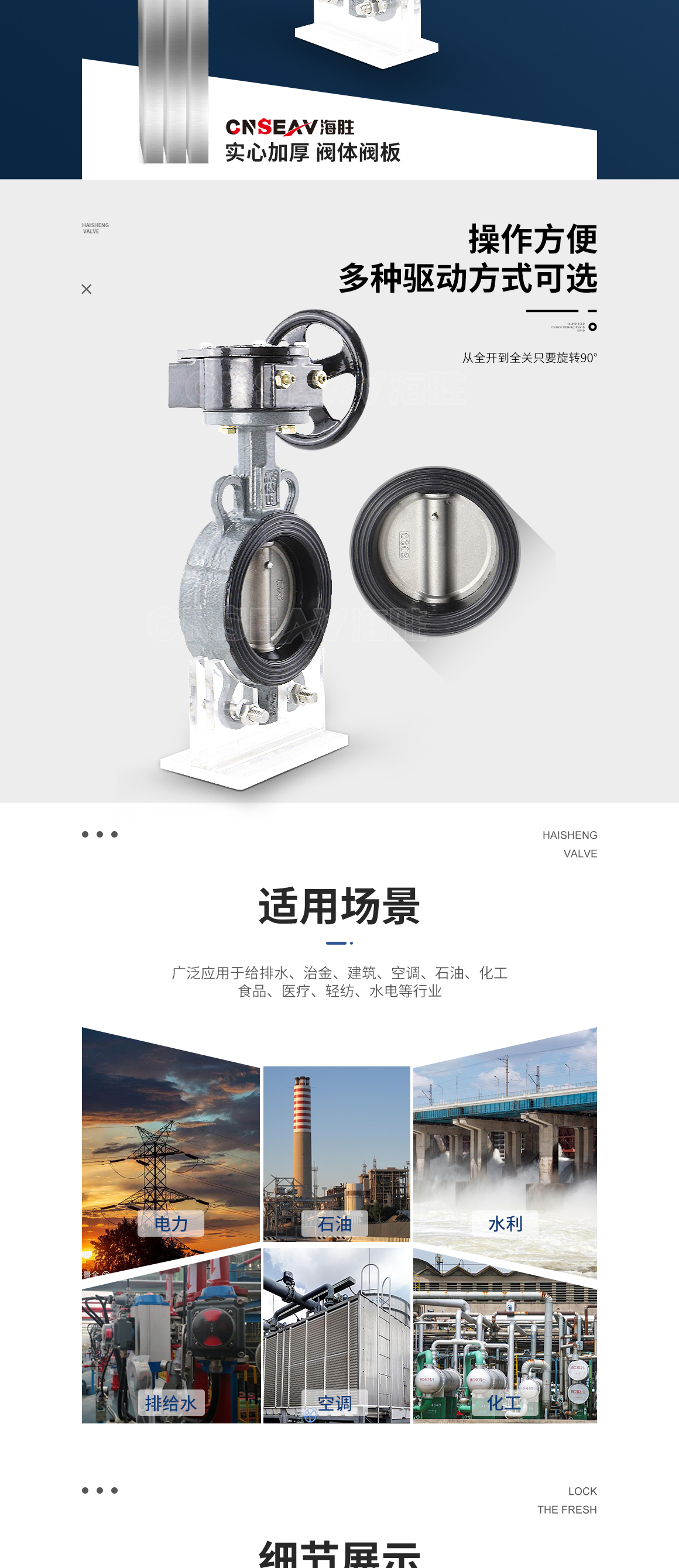 涡轮手动蝶阀D371X适用场景
