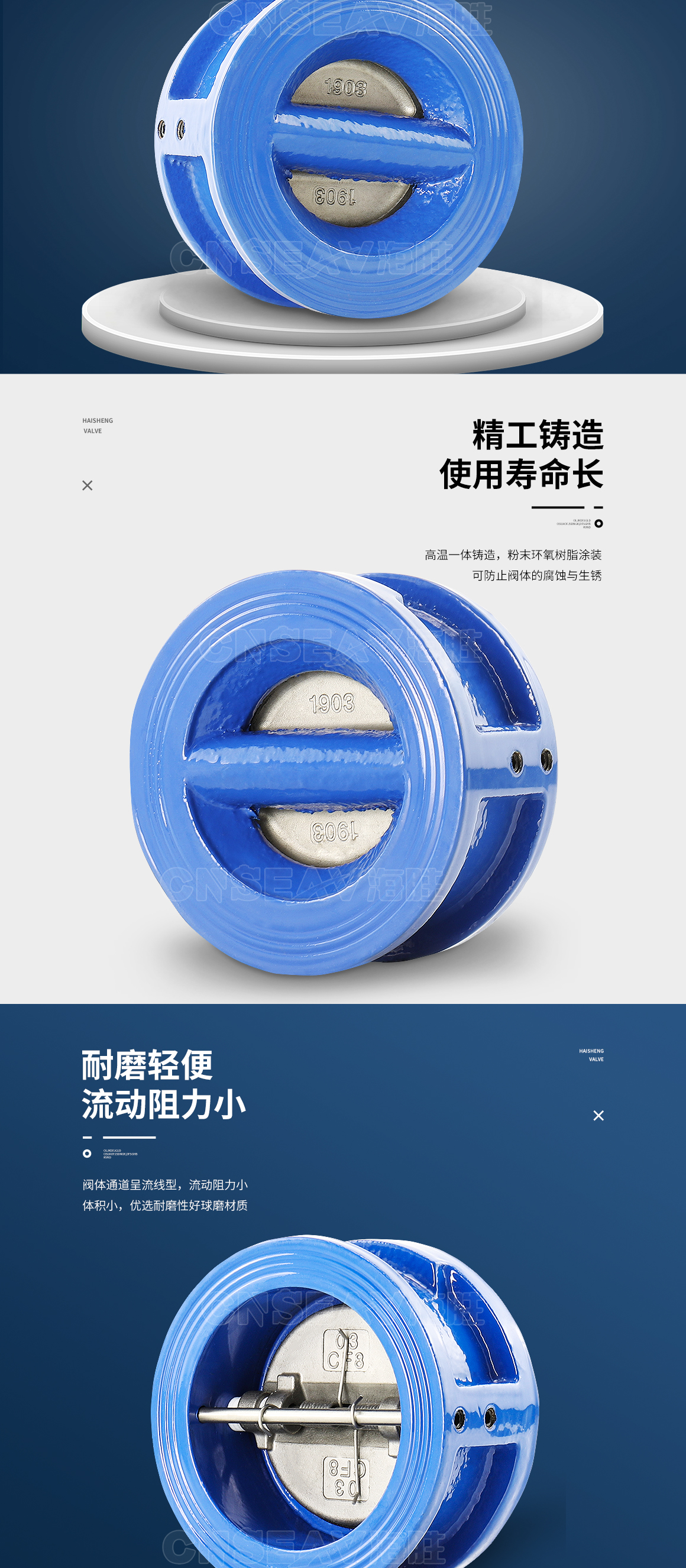 蝶式对夹式止回阀DH77X图片