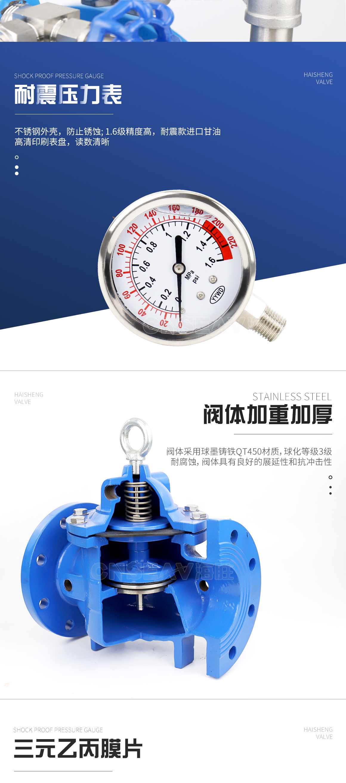 消防可调式减压阀200X图片